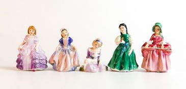 Royal Doulton lady figures to include Francine HN2422, Dinky Do, Bo Peep HN1811, Rose HN2123 and