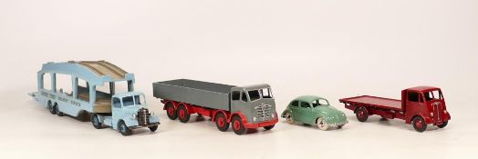Dinky Model Toy Vehicles to include 582 Pullmore Car Transporter, Volkswagon Beatle, Repainted Foden