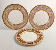 De Lamerie Fine Bone China Differing Patterned Dinner Plates Plate , specially made high end quality