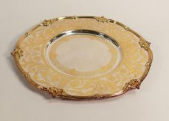De Lamerie Fine silver plate and part gilt layplate /tray , specially made high end quality item,