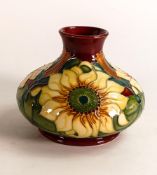 Moorcroft Inca Pattered Squat Vase , height 10cm