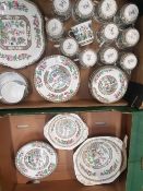 Ye Olde Anchor China Indian Tree pattern tea and dinnerware to include 12 cups, 11 saucers, 12