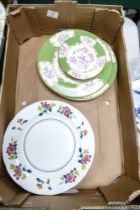 A mixed collection of items to include Wedgwood Williamsburg Chinese Flowers Patterned Dinner plates