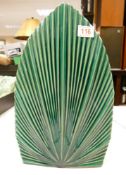 Sweat Pea & Willow Calypso Fan Vase, height 42cm
