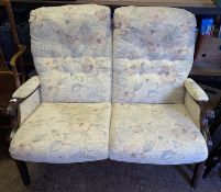 Upholstered Two Seater Sofa. Length: approx. 120cm