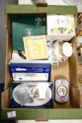 A mixed collection of items to include Boxed Spode Cabinet Collection cups & saucers, boxed