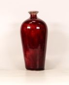 Cobridge stoneware flambe vase, height 23cm