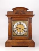HAC Hamburg American Corporation Mantle Clock. Inlcudes pendulum and key. Height: 38.5cm