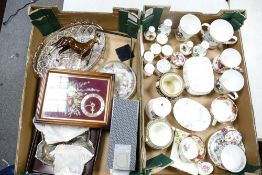 A mixed collection of items to include Paragon , Wedgwood & similar decorative cups & ornaments,