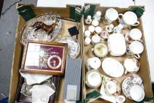 A mixed collection of items to include Paragon , Wedgwood & similar decorative cups & ornaments,