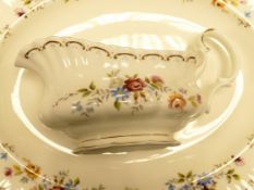 Royal Albert Jubilee Rose pattern dinner ware to include six dinner plates, six salad plates, six