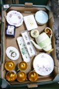 A mixed collection of items to include Crown Devon Art Deco cups & saucers, Queen Anne floral