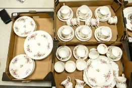 A large collection of Seconds Royal Albert Moss Rose Patterned Tea & Dinner ware to include trio'