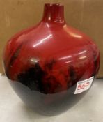 Royal Doulton Veined Flambe large Vase Height 21cm