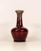 Cobridge stoneware Flambe Vase, height 15cm