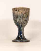 Cobridge stoneware Mottle Glazed Goblet, height 15.5cm