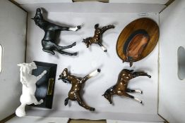 Beswick Foals to include Springtime, Small & Large Stretched, Horse Head Plaque etc