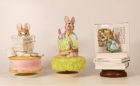 Three Schmid Beatrix Potter Musical Figures (3)