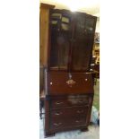1920s Oak bureau bookcase 165cm W x 188cm H