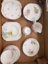 A collection of Shelley Wild Flowers Patterned Tea ware (16 pieces)