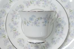 A large collection of Royal Doulton Amersham tea and dinner ware to include 9 dinner plates, 9 small