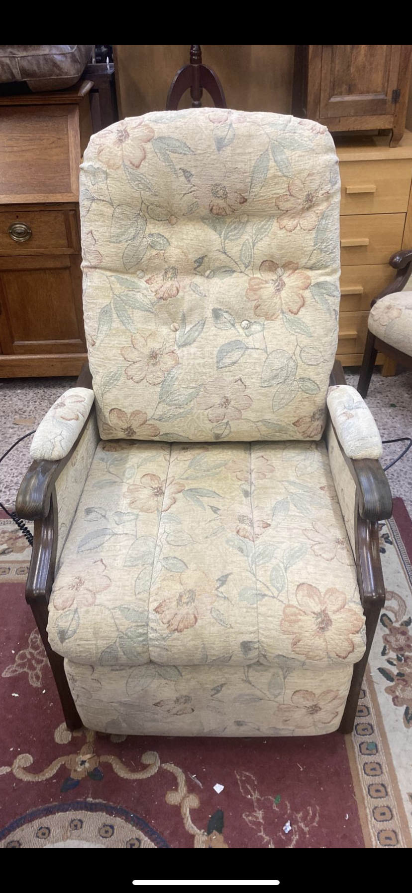 Okin Powered Riser Recliner Chair. Height: approx. 105cm - Image 3 of 3