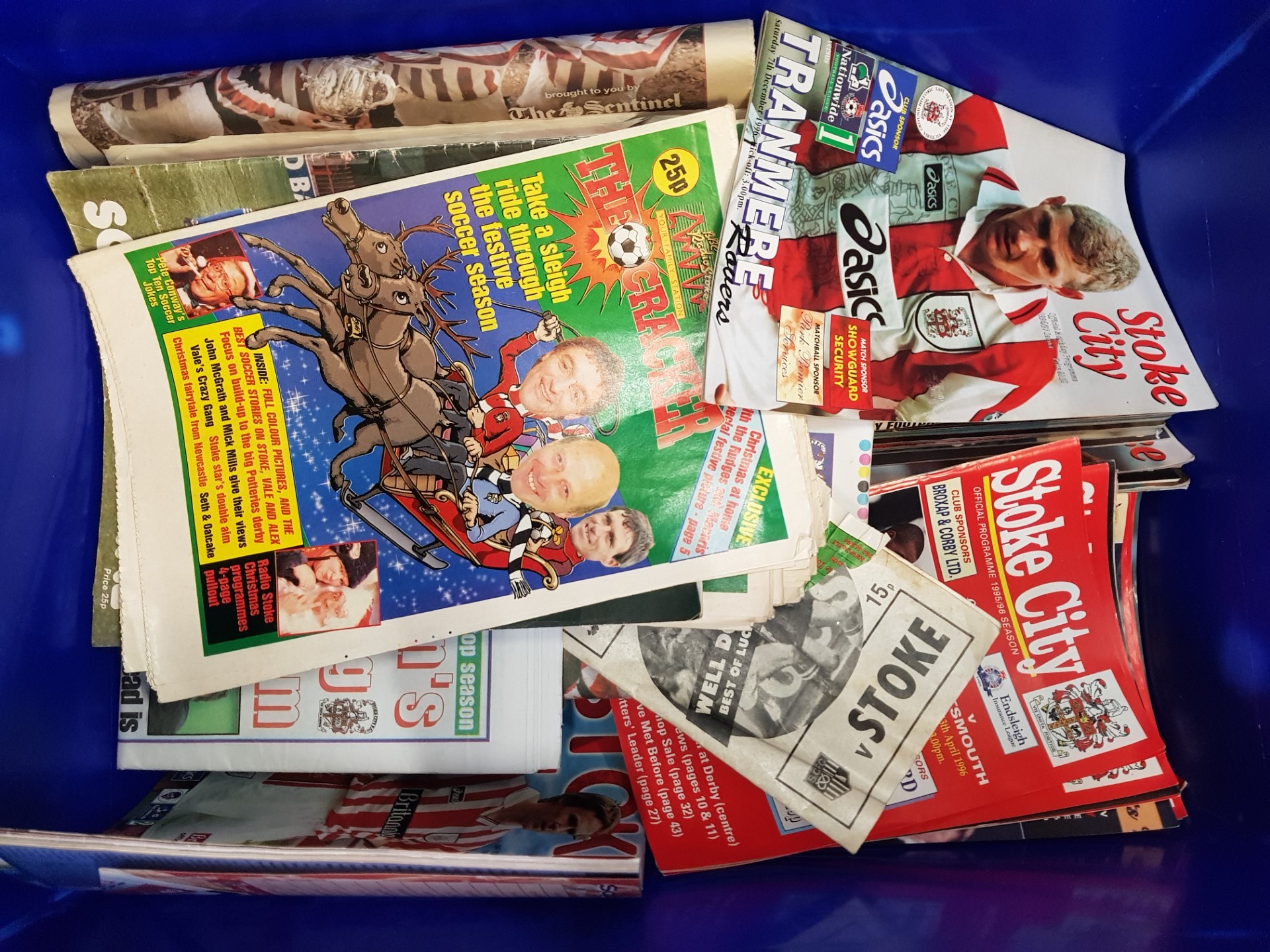 A large collection of Stoke City FC programmes and similar publications, 1990's - 2000's (1 crate).