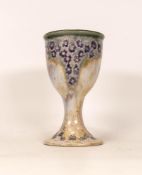 Cobridge stoneware Floral Patterned Goblet, height 15.5cm