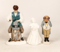 Royal Doulton Character Figure The Silversmith of Williamsburg HN2208, Small Un Decorated Piece &