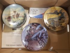 A mixed collection of decorative wall plates examples to include Furstenberg & WS George (16 total)