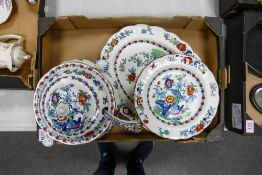 A collection of Booths Floral Decorated early 20th Century Ironstone Dinner ware