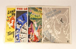 A collection of 1930's London Palladium Brochures