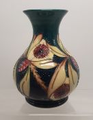 Moorcroft Albany pattern Vase (silver line seconds) 16cm Height