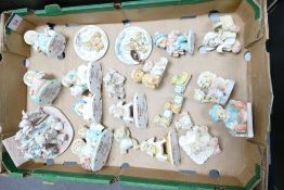 A collection of Enesco Cherished Teddies figures , mostly limited edition