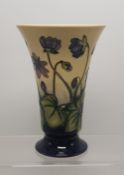 Moorcroft Hepatica patterned vase height 15.5cm