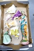 A mixed collection of items to include Damaged Royal Doulton Figures