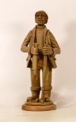 Studio Pottery Figure of a Fisherman. Height: 33cm