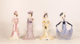 Small Coalport lady figures to include Lady Grace, Lady Clara, Lady Florence, Lady Eliza. 3 with