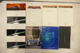 A collection of Mercedes Brochures Motor Car from the 1990's to 2000 including S Classes etc