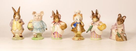 Beswick Beatrix Potter Bp3 Figures to include Mr Benjamin Bunny, Little Pig Robinson, Mrs Rabbit,