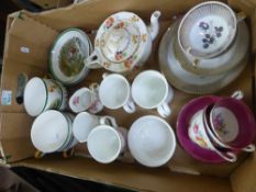 A Mixed Collection of Tea Ware Items to Include, 4 Spode 'Drawing The Dingle' Cappuccino Cups and