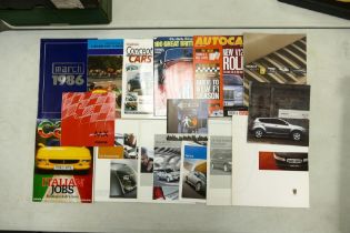 A collection of various 1990's to 2000's Motor Car Brochures including March, Vauxhall, Rover