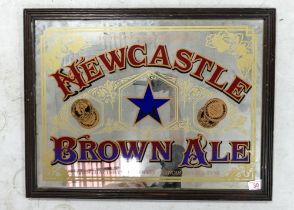 Newcastle Brown Ale Advertising Mirror, 51 x 66cm