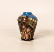 Moorcroft Miniature Vase Made in Burslem dated 2011, height 5cm