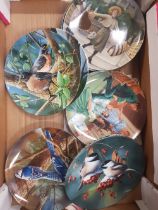 A mixed collection of Knowles' decorative wall plates (15)