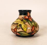 Moorcroft Gecko miniature Designer Trail vase. Signed by Sian Leeper, dated 6/12/05. Height 5.5cm,