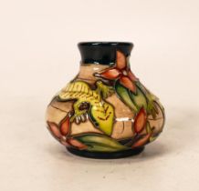 Moorcroft Gecko miniature Designer Trail vase. Signed by Sian Leeper, dated 6/12/05. Height 5.5cm,