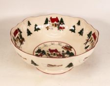 Masons Christmas Village Fruit Bowl, diameter 26.5cm