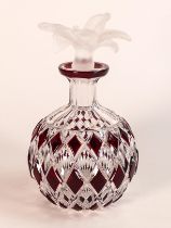 Atelier Hubert Cristallerie scent bottle. Height 19.5cm, boxed with certificate