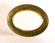 De Lamerie Fine Bone China heavily gilded Robert Adam Pattern Oval Platter , specially made high end